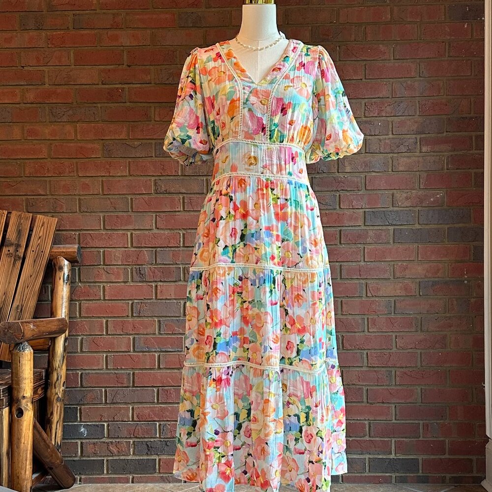 Floral tiered dress
